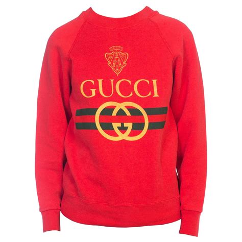 gucci red sweatshirt|gucci sweatshirt for women.